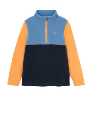 skipully fleece blauw/geel