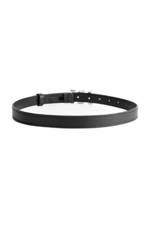 imitatieleren riem met studs zwart