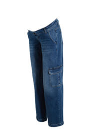 thumbnail: LOVE2WAIT low waist zwangerschaps cargo jeans stonewashed