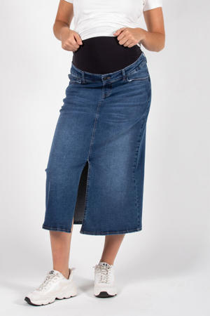 zwangerschaps spijkerrok stonewashed