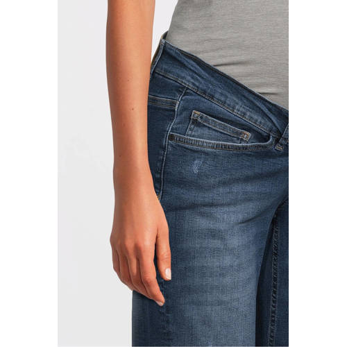 LOVE2WAIT low waist zwangerschaps regular jeans Norah stonewashed Blauw Dames Denim