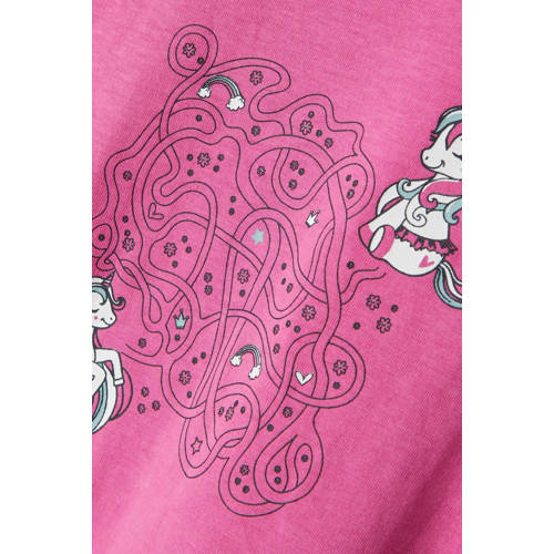 Name it MINI longsleeve met printopdruk roze Meisjes Katoen Ronde hals 110