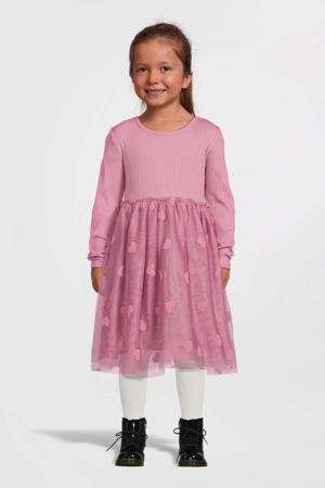 jurk NMFNAJAS met hartjes roze
