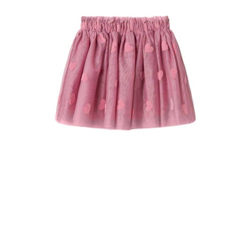 name it MINI korte rok roze Meisjes Katoen Hartjes 80