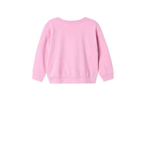 name it MINI sweater met printopdruk roze Printopdruk 104