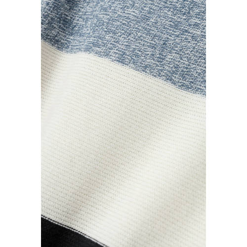 name it MINI gebreide trui blauw Jongens Katoen Ronde hals Meerkleurig 80