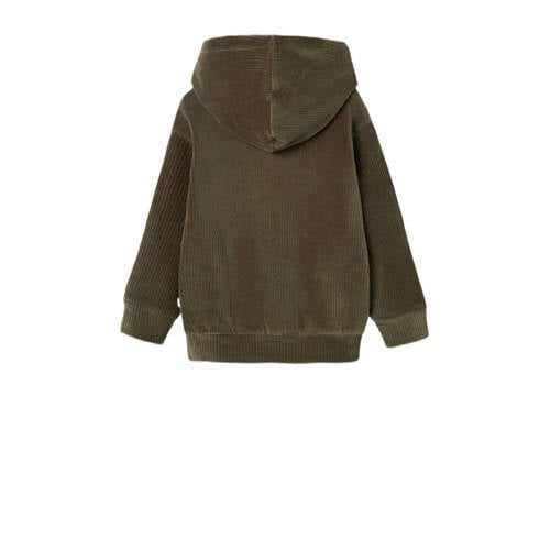 Name it MINI hoodie NMMNELUR groen Sweater Effen 110