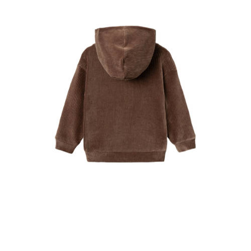 name it MINI hoodie NMMNELUR bruin Sweater Effen 86