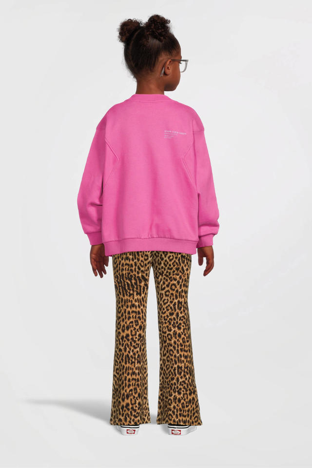 Name it - zomer broek meisjes - zwart - wide leg fit - Nkfsalinda