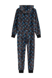 thumbnail: WE Fashion Onesie all over print grijs/blauw/multicolor