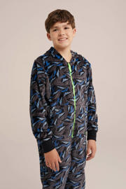 thumbnail: WE Fashion Onesie all over print grijs/blauw/multicolor