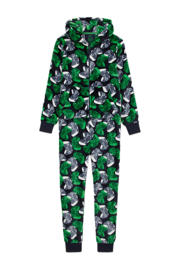 thumbnail: WE Fashion Onesie game controllers Donkerblauw/grijs/groen