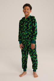 thumbnail: WE Fashion Onesie all over print donkergroen/groen/limegroen