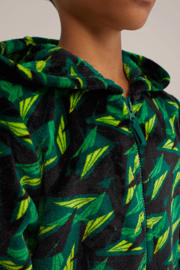 thumbnail: WE Fashion Onesie all over print donkergroen/groen/limegroen