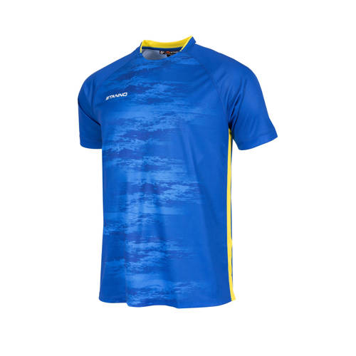 Stanno junior voetbalshirt Holi blauw geel Sport t-shirt Jongens Meisjes Polyester Ronde hals 128