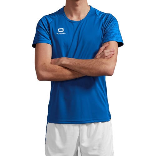 Stanno Junior voetbalshirt Bolt blauw Sport t-shirt Jongens/Meisjes Polyester Ronde hals