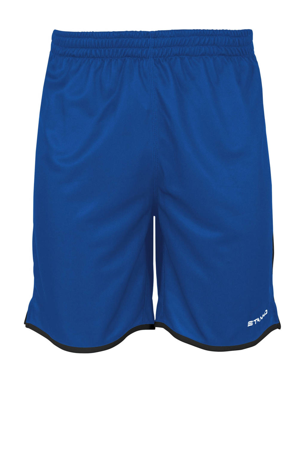 Blauw en zwarte jongens en meisjes Stanno Junior voetbalshort Altius van polyester met regular fit, regular waist en meerkleurige print
