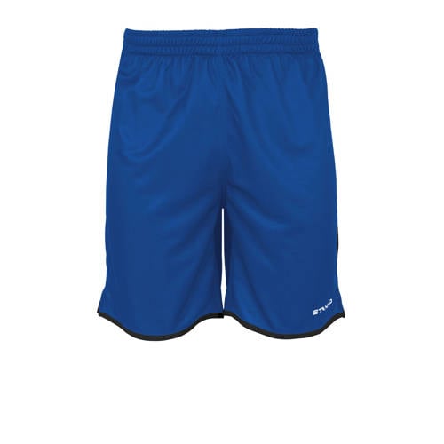 Stanno Junior voetbalshort Altius blauw/zwart Sportbroek Jongens/Meisjes Polyester - maat 152 afbeelding