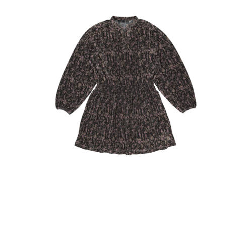 LEVV jurk NADINE met all over print oudroze/zwart Meisjes Polyester Opstaande kraag - maat 176 afbeelding