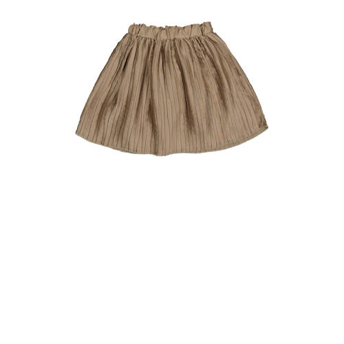 LEVV plissé rok bruin Meisjes Polyester Effen 116