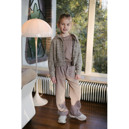LEVV broek NINA taupe Bruin Meisjes Polyester Effen 164