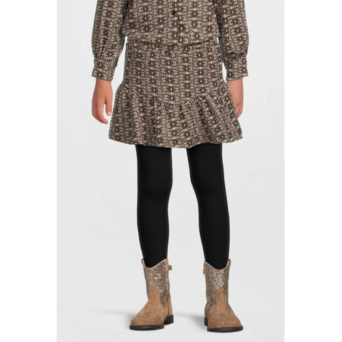 LEVV strokenrok bruin Meisjes Polyester All over print - maat 176 afbeelding
