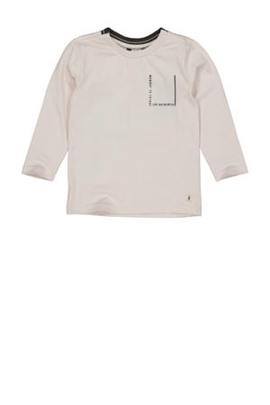 longsleeve PADDON ecru/grijs