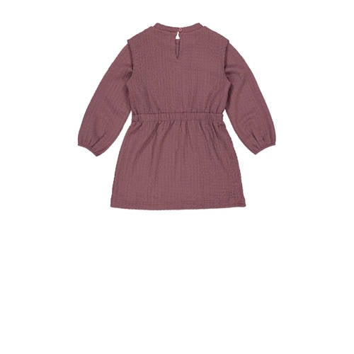 LEVV jurk PAM oudroze Rood Meisjes Polyester Ronde hals Effen 134