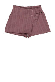 thumbnail: Roze meisjes LEVV Little skort van katoen met drukknoopsluiting