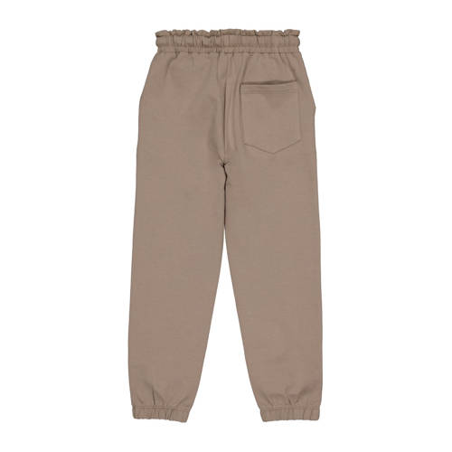 LEVV joggingbroek PRITI met all over print taupe Bruin Meisjes Stretchkatoen 104