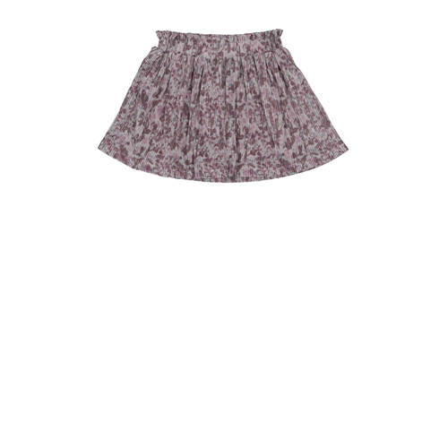 LEVV korte rok grijs Meisjes Polyester Bloemen 122
