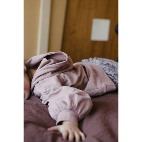 LEVV sweater POPJE zalmroze Bruin Effen 98 | Sweater van