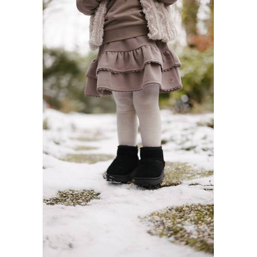 LEVV strokenrok bruin Meisjes Polyester Effen 122