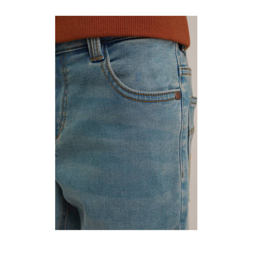 WE Fashion skinny jeans blue denim Blauw Effen 158