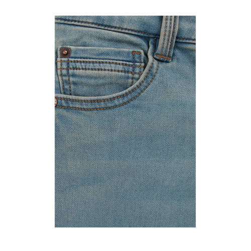 WE Fashion skinny jeans blue denim Blauw Effen 158