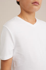 thumbnail: WE Fashion T-shirt  (set van 5) wit