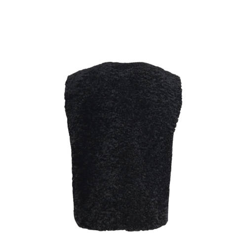 Shoeby gilet zwart Meisjes Polyester Ronde hals Effen 158 164