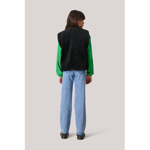 Shoeby gilet zwart Meisjes Polyester Ronde hals Effen 158 164