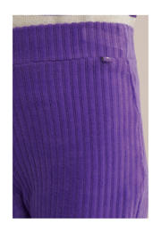 thumbnail: WE Fashion velours flared broek donkerpaars
