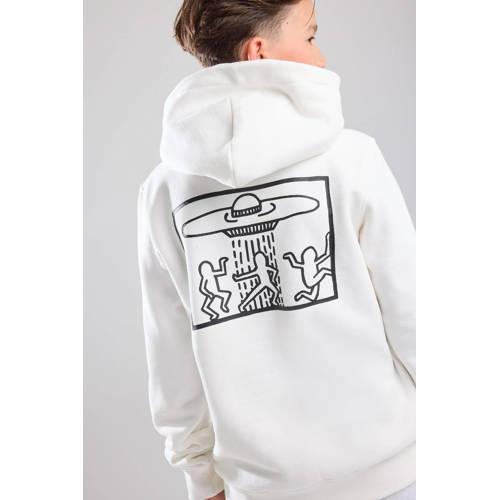 America Today T-shirt met backprint ecru Jongens Sweat Capuchon Backprint 122 128
