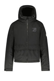 thumbnail: Zwarte jongens SuperRebel ski-jack Space van polyester met capuchon en ritssluiting