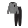 WE Fashion   pyjamaset zwart/grijsmelange
