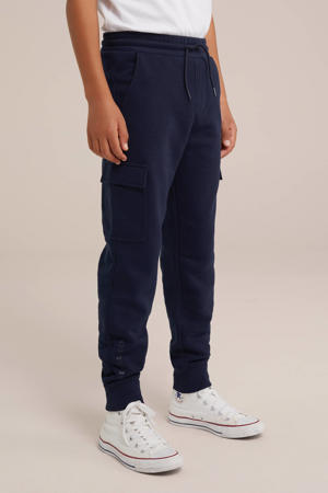 slim fit joggingbroek marineblauw