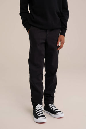 slim fit broek zwart