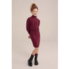 WE Fashion jurk donkerrood