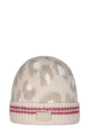 muts met panterprint beige