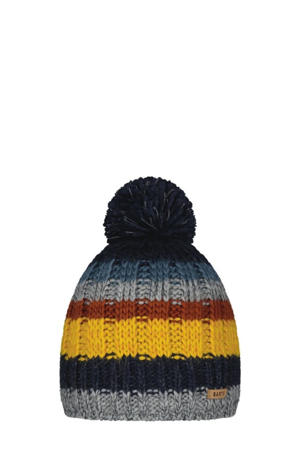 muts grijs/geel/donkerblauw