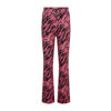 KIDS ONLY GIRL flared broek KOGPAIGE met all over print donkerroze/zwart