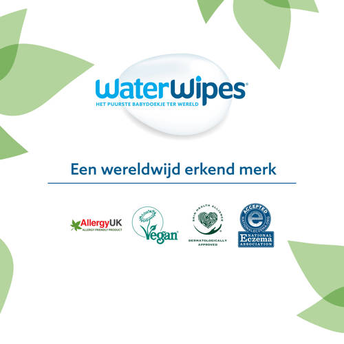 WaterWipes billendoekjes voordeelverpakking 9 x 60 stuks (540 doekjes)