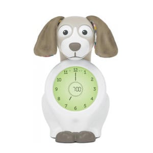 Davy de hond slaaptrainer met uurwerk - beige